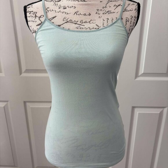 Women's Good Conditioned Light Blue Tank with Built-In Bra - Picture 1 of 4